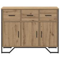 Dressoir artisanaal eikenkleurig 97 x 32.5 x 74.5 cm - thumbnail