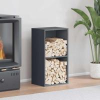 Brandhoutrek 40x30x75 cm koudgewalst staal antracietkleurig - thumbnail