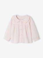 Babyblouse van katoengaas lichtroze - thumbnail