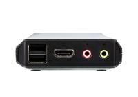 ATEN CS22H KVM-switch Zwart - thumbnail