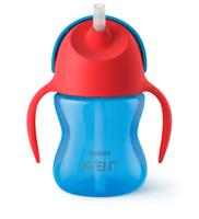 Philips Avent Drinkbeker Rietje Boy Blauw 200ml SCF796/01 - thumbnail