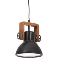 VidaXL Hanglamp industrieel rond 25 w e27 19 cm zwart - thumbnail
