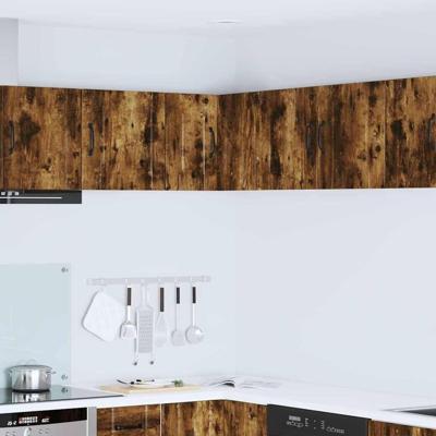 Keukenkast met plank Gerookt eiken 57 x 57 x 40 cm Bewerkt hout