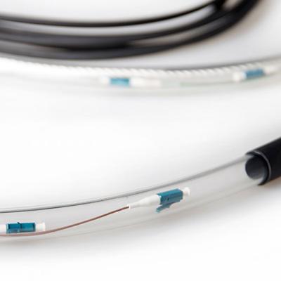 ACT RL2320 Prefab Glasvezel Kabel Singlemode OS2 4-voudig LC Connectoren - 200 meter