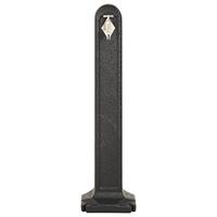 Waterzuil met kraan steen-look antracietkleurig - thumbnail