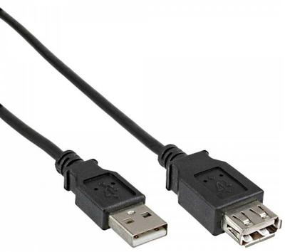 Delock USB-kabel USB 2.0 USB-A stekker, USB-A bus 0.50 m Zwart 83401