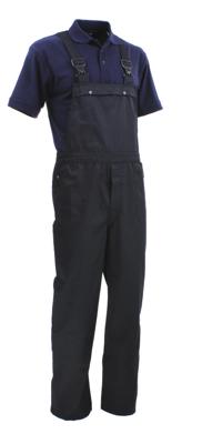 Tuinbroek volwassenen zwart