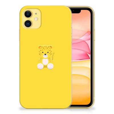 Apple iPhone 11 Telefoonhoesje met Naam Baby Leopard Apple iPhone 11 Telefoonhoesje met Naam Baby Leopard