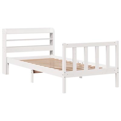 Bedframe zonder matras massief grenenhout wit 90x190 cm Bedframe zonder matras massief grenenhout wit 90x190 cm