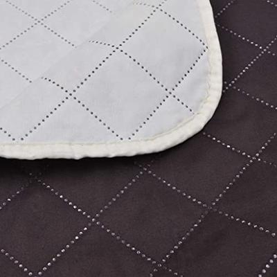 VidaXL Bedsprei gewatteerd dubbelzijdig 230x260 cm beige/bruin