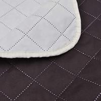 VidaXL Bedsprei gewatteerd dubbelzijdig 230x260 cm beige/bruin - thumbnail