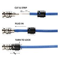Hicon HI-CM0.8/3.7-SM Cinch-connector Mono Zwart, Zilver 1 stuk(s) - thumbnail
