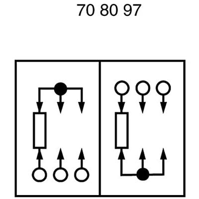 TRU COMPONENTS 6259488 Schuifschakelaar 250 V/AC 1.5 A 2x aan/aan/aan 1 stuk(s)