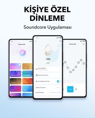 soundcore H30i draadloze on-ear hoofdtelefoon, inklapbaar ontwerp, pure bastonen, 70 u speeltijd, Bluetooth 5.3, lichtgewicht en comfortabel, appconnectiviteit(wit)