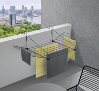 Metaltex Tomado hangdroogrek tilburg 12m mat zwart - thumbnail