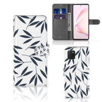 Samsung Note 10 Lite Hoesje Leaves Blue - thumbnail
