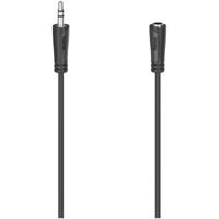 Hama Audiokabel, 3,5-mm-jack 90 graden 3,5-mm-jack stereo, 3,0 m Mini jack kabel Zwart - thumbnail