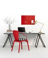 Sigel SI-GL122 Glasmagneetbord Artverum 600x400x15mm Rood - thumbnail
