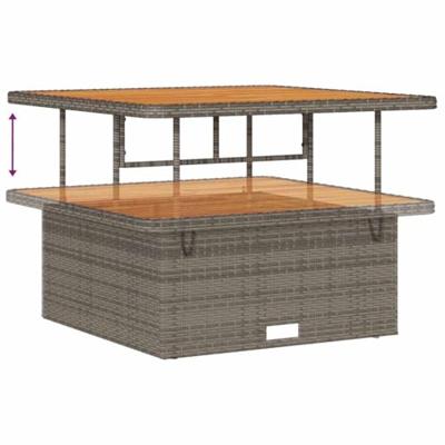 Tuinbankenset 12 pcs Grijs poly rattan