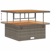 Tuinbankenset 12 pcs Grijs poly rattan - thumbnail