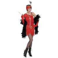 Flapper jurk rood 20&apos;s - thumbnail