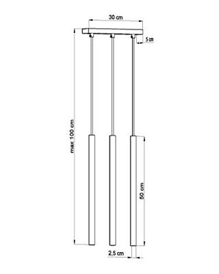 Hanglamp PASTELO 3 wit