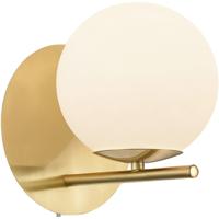 LED Wandlamp Mat Goud met E14 Fitting - Luxe Wandverlichting Aluminium - thumbnail