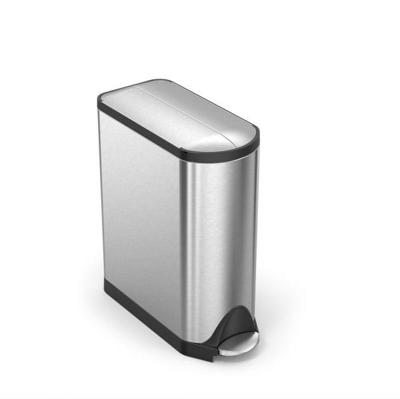Simplehuman Afvalemmer Butterfly 45 liter (zilver)