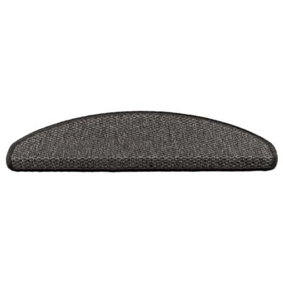 Trapmatten zelfklevend 15st sisal-look 65x21x4cm antracietkleur