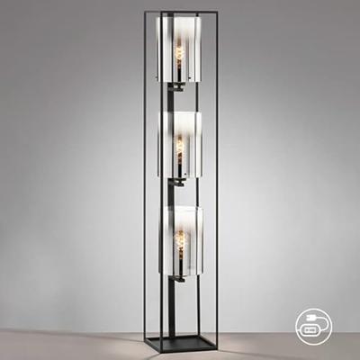 Fischer & Honsel VloerlampSamu smoke glas - 40419