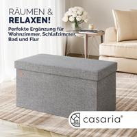 Monzana Zitbank - 80cm - met - opslagruimte - in - Grijs - thumbnail