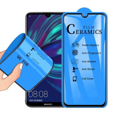 2.5 d volledige lijm volledige cover keramiek film voor Huawei Y7 (2019)/Y7 Pro (2019)/Y7 Prime
