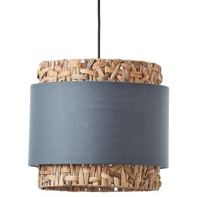 Brilliant HanglampWaterlilly rotan met grijze stof - 99826/22