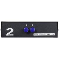 SpeaKa Professional SP-11175216 Composite-switch 2 poorten Met audiopoorten - thumbnail
