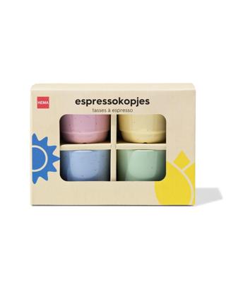 HEMA Espressokopjes pastel - 4 stuks