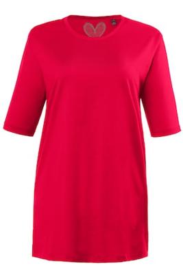 Ulla Popken T-shirt, relaxed, zijsplitten - Grote Maten Ulla Popken T-shirt, relaxed, zijsplitten - Grote Maten