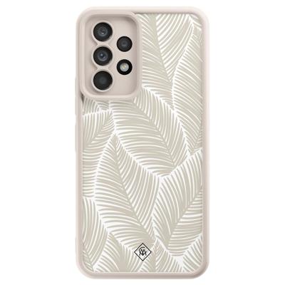 Samsung Galaxy A52(s) beige case - Palmy leaves beige Samsung Galaxy A52(s) beige case - Palmy leaves beige