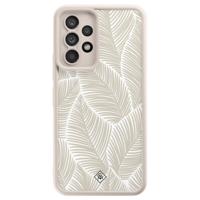 Samsung Galaxy A52(s) beige case - Palmy leaves beige - thumbnail
