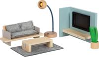Small Foot - houten poppenhuis meubeltjes woonkamer - thumbnail