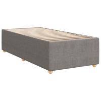 Boxspring met matras stof taupe 80x200 cm - thumbnail