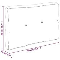 Palletbankkussen 60x40x12 cm stof roze - thumbnail