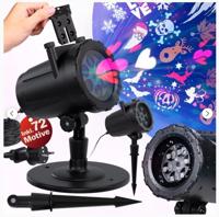 LED laser licht projector met 48 motieven - thumbnail