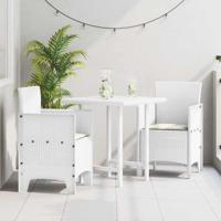 Tuinstoel 2 pcs Wit 53 x 49 x 85 cm PP - thumbnail