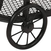 Wandtafel 112x36x76 cm massief mangohout en ijzer - thumbnail