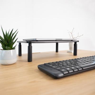 TOOQ TQMR086 multifunctionele standaard voor monitor/laptop, zwart, max. 20 kg