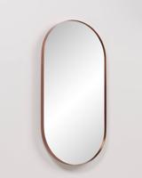 Ben Vita ovale spiegel met LED verlichting en anti-condens 60x120 cm Geborsteld Koper - thumbnail