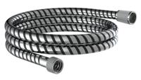Schutte HOGAFLEX K-1 doucheslang | kunststof,chroom-zwart
 - 63852 - thumbnail