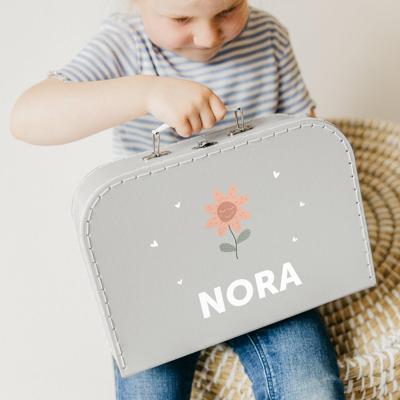 Kinderkoffer bedrukken - Grijs - Groot Kinderkoffer bedrukken - Grijs - Groot