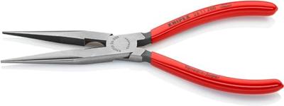 Knipex 26 11 200 Platte rondbektang Elektronica en fijnmechanica Recht Vanadium elektrostaal 200 mm - thumbnail