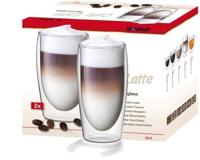 Scanpart dubbelwandige koffieglazen 350 ml 2 stuks Koffie accessoire Transparant - thumbnail